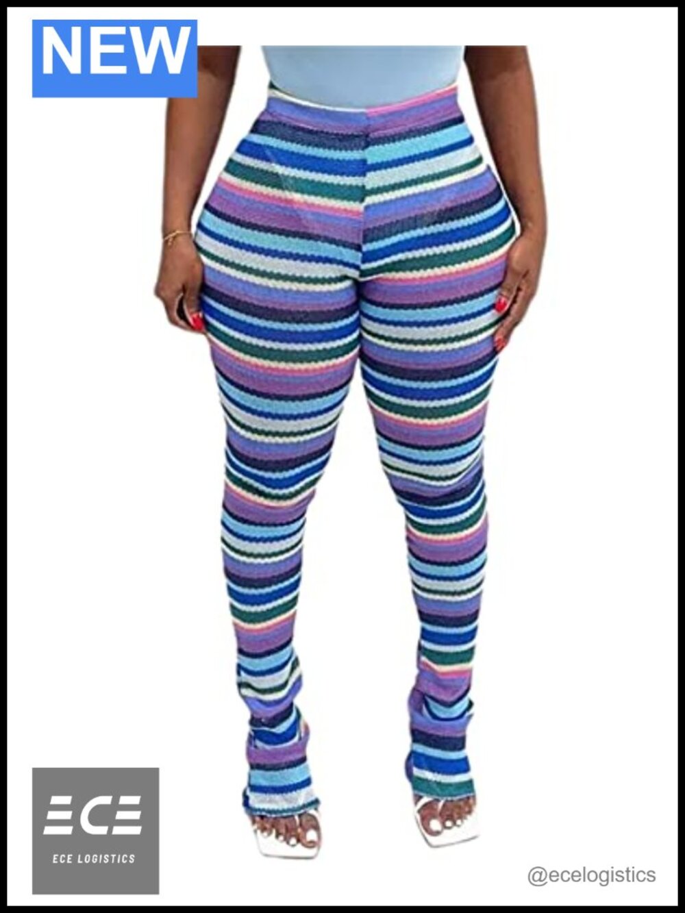 Atyfuniby Women's Stacked Sweatpants Bell Bottom Pants